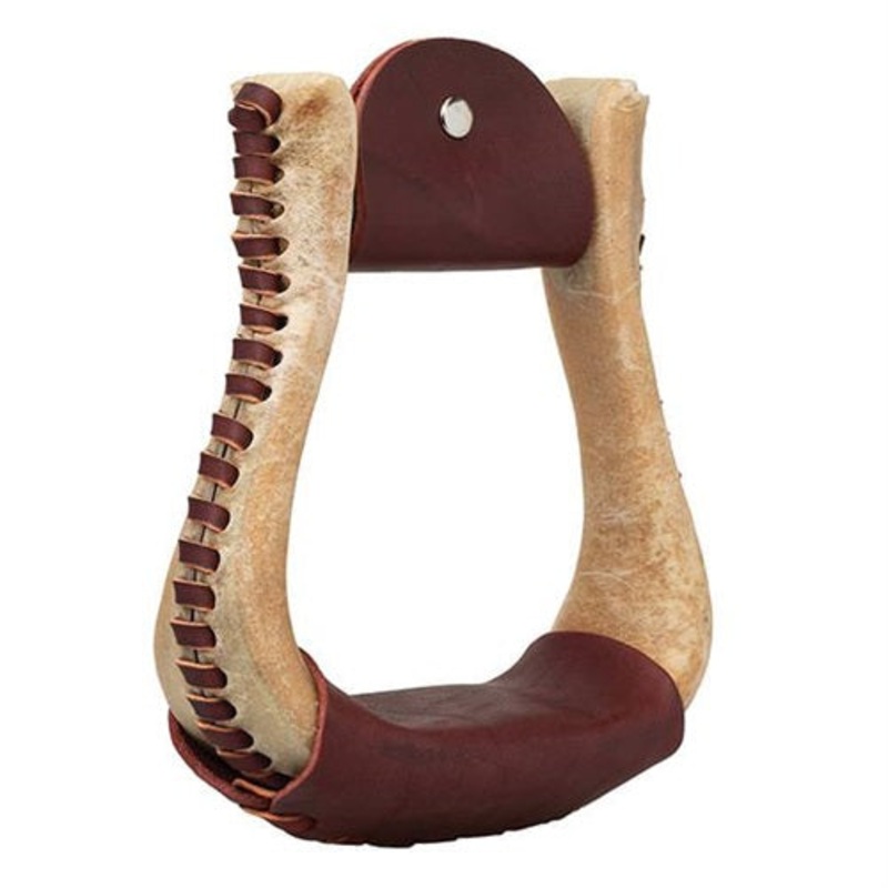 2″ Rawhide Burgundy Cutter Stirrup