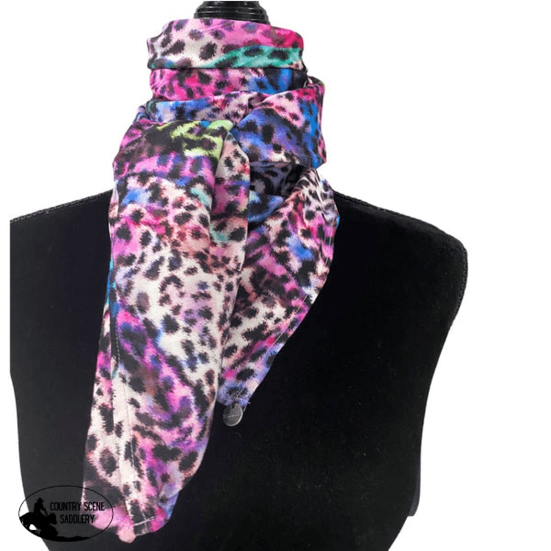 A8012 – Colourful Leopard Rawhide Scarf