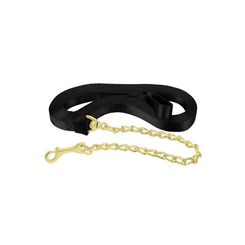 Weaver Leather Flat Nylon Lunge Line, 1″ x 24′ with Chain