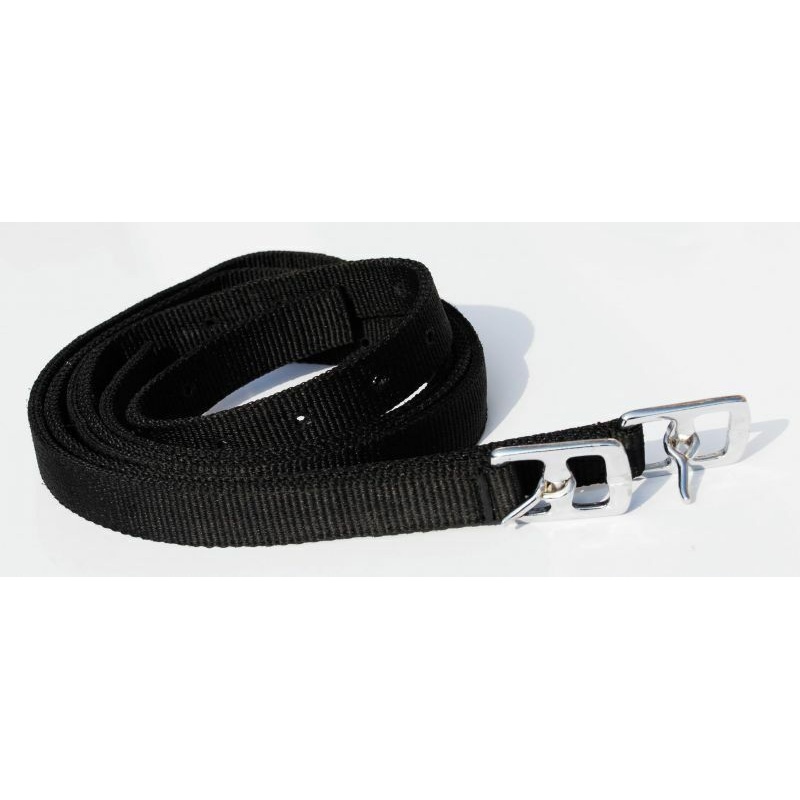 Windsor Synthetic Childrens Stirrup Leathers ,  48″ or 54″, in Black