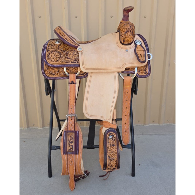 #1849 15″ Corriente Team Roping Saddle