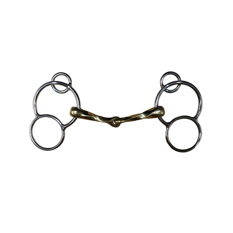 2.5 Ring Single Jointed Twisted German Snaffle