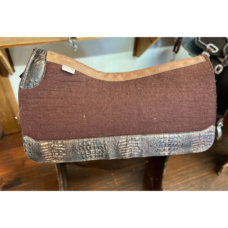 5 Star 30×30 All Around Chocolate Wool Saddle Pad