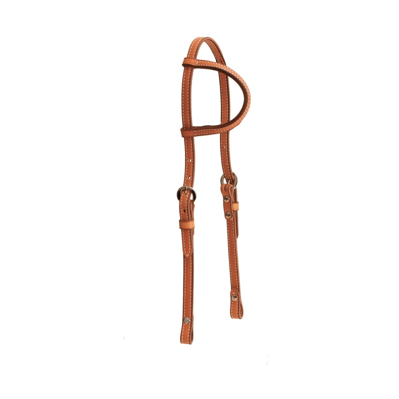Tory Leather Sliding Ear Pony Headstall