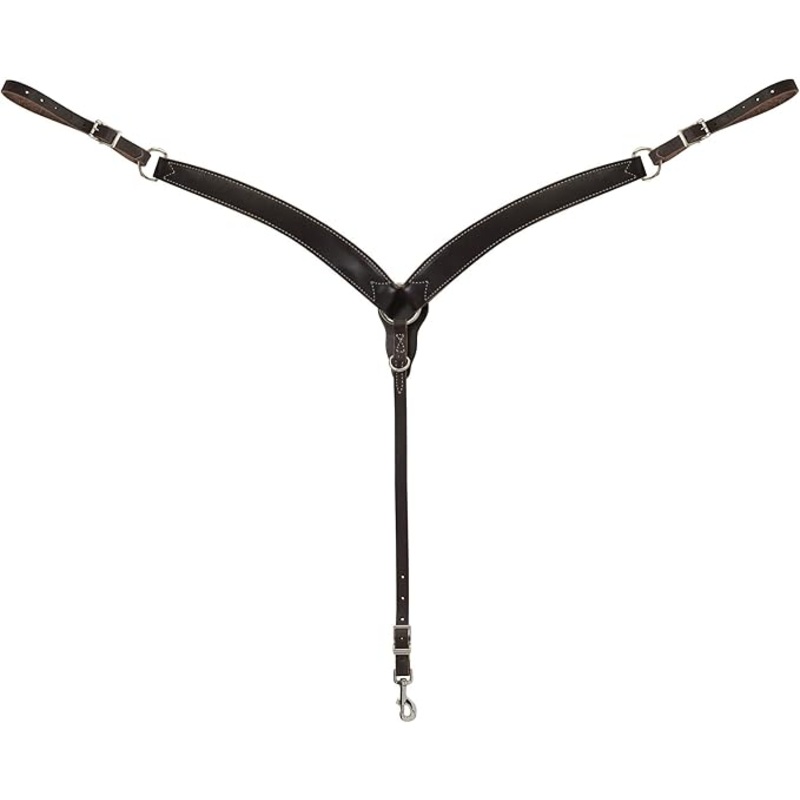 Weaver Leather Contoured Skirting Breast Collar Dark Oiled Horse 45-0350