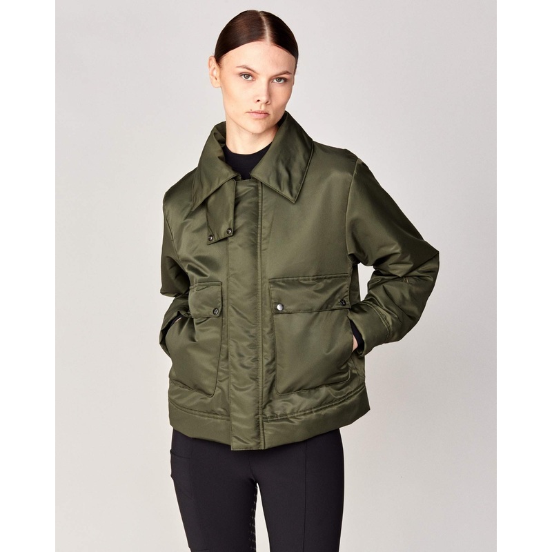 Yagya Short Padded Jacket Green