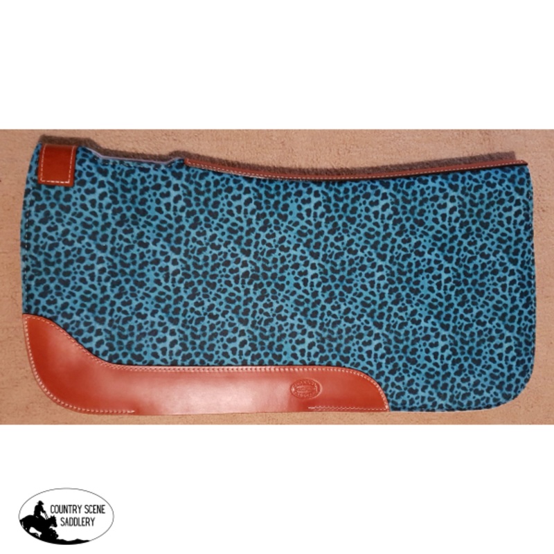 31″ X 32″ Teal Solid Felt Saddle Pad.