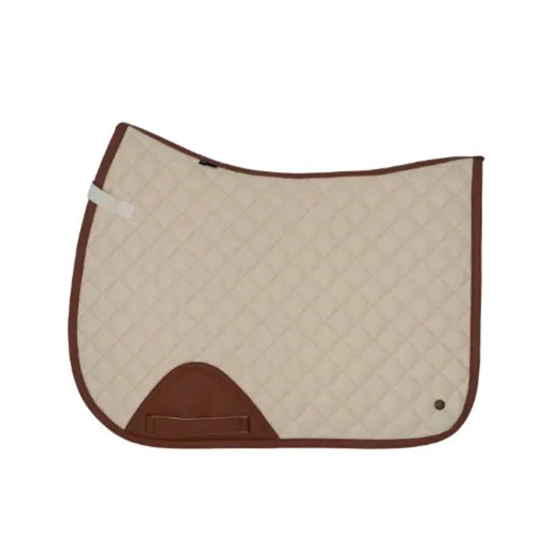 16 Cypress Ivory Pearl & Cognac Saddle Pad