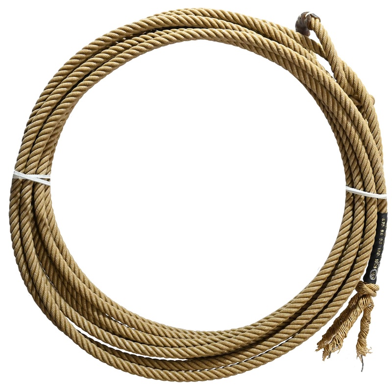 Cowboy Cordage 4- Strand Tan Uoza Black Label Calf Rope