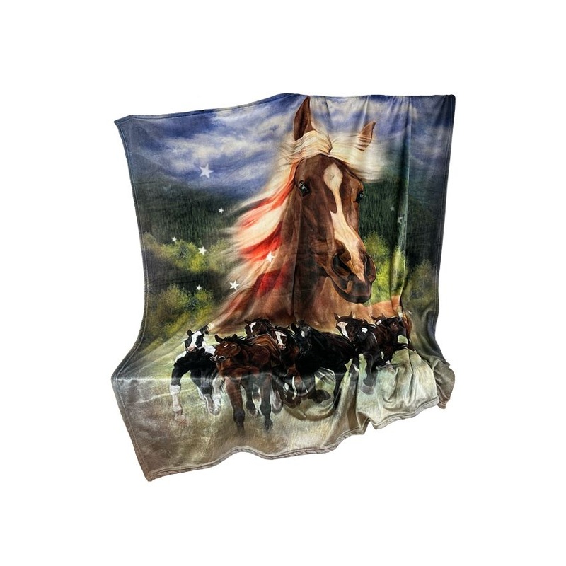 Queen Size Silk Touch Ultra Soft Blanket – Patriotic Stomp