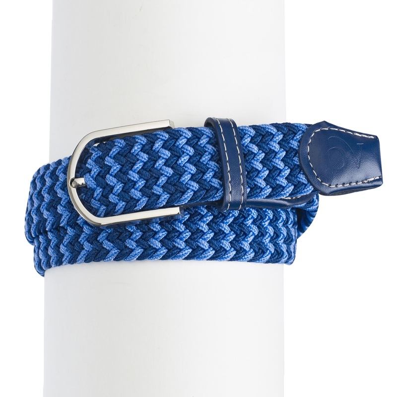 Women’s Braided Stretch Belt – Navy/Blue