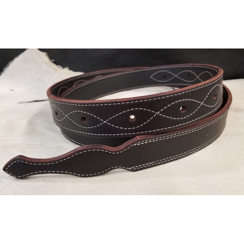 7′ Harness Leather Stitched Latigo