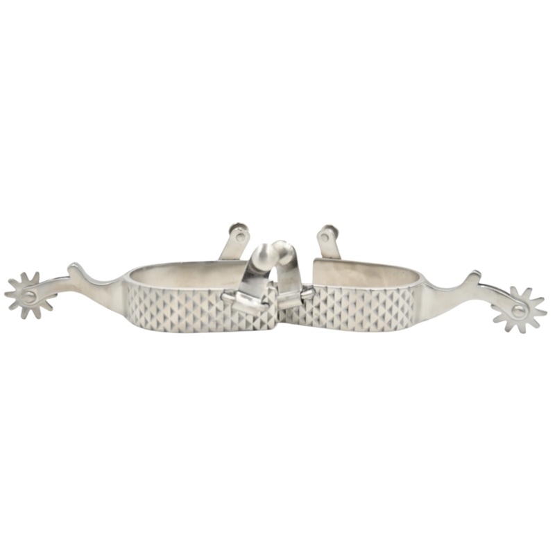 Weaver Leather Men’s Stainless Steel Spurs with Rasp Design