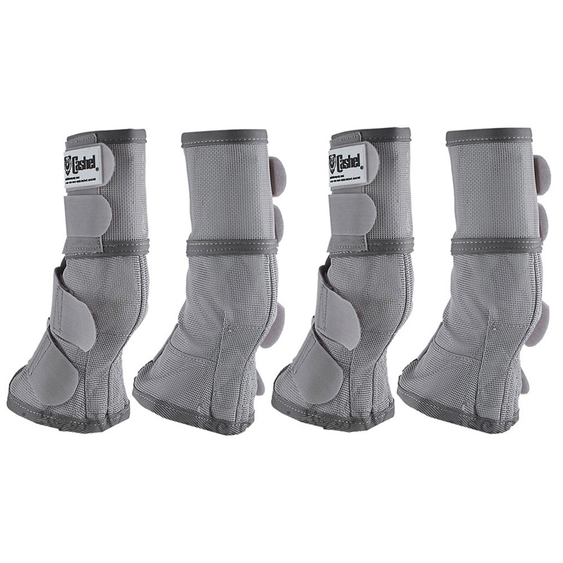 4 Pack Cashel Fly  Pony Horse Leg Guard Cool Mesh Boots Grey