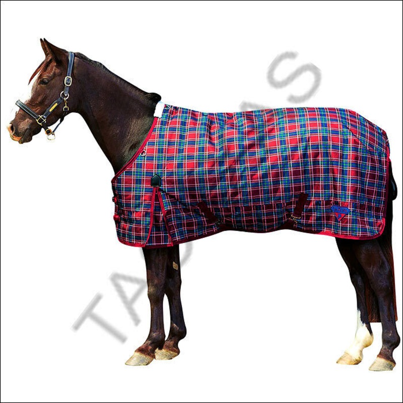 Weatherbeeta Saxon Lite 1200D Standard Neck Horse Blanket Wine/Green Plaid