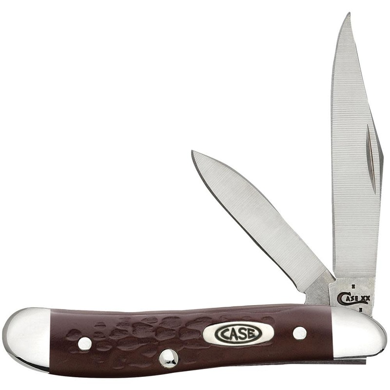 Case Jigged Brown Synthetic Peanut