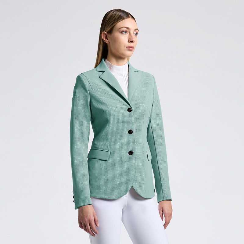 Ladies CT All Over Perforated Show Jacket Light Green