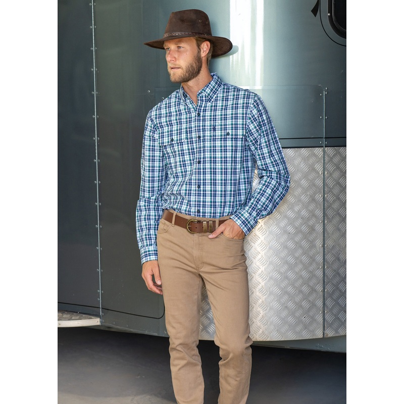 Thomas Cook Mens Jackson Check 2-PKT L/S Shirt