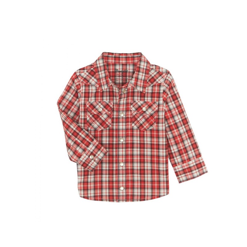 Wrangler Baby Boy Western Shirt ~ Red