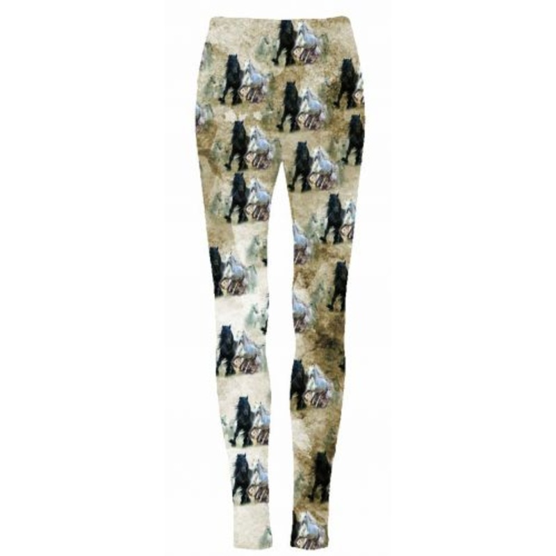 #6462LEG: “Running Horses” leggings