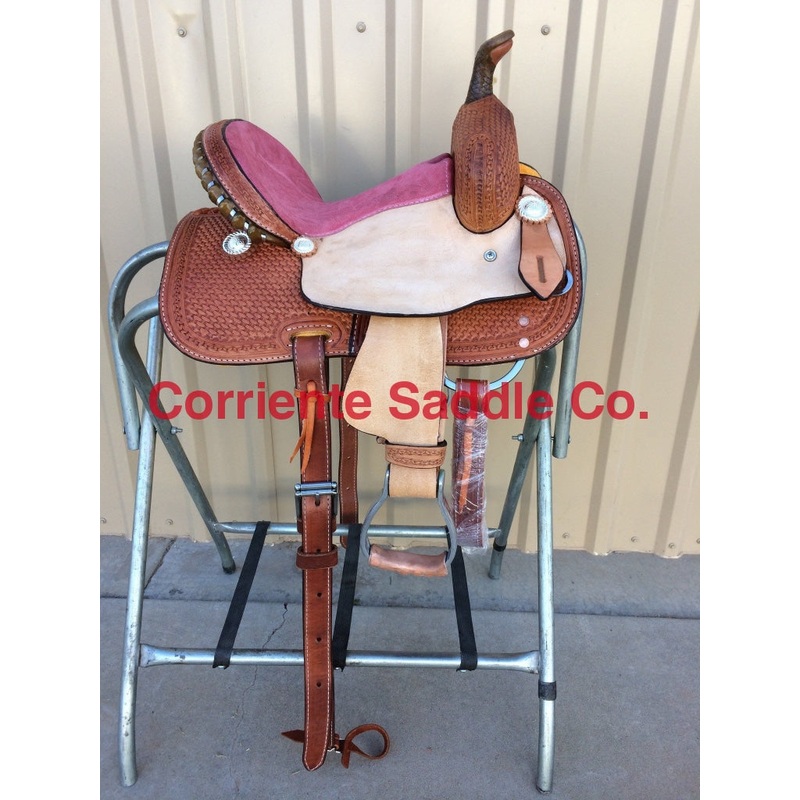 CSY 711 10 Inch Corriente Youth Kids Barrel Saddle
