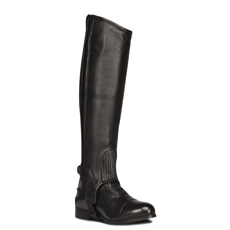 Women’s Leather Ribbed Half Chaps