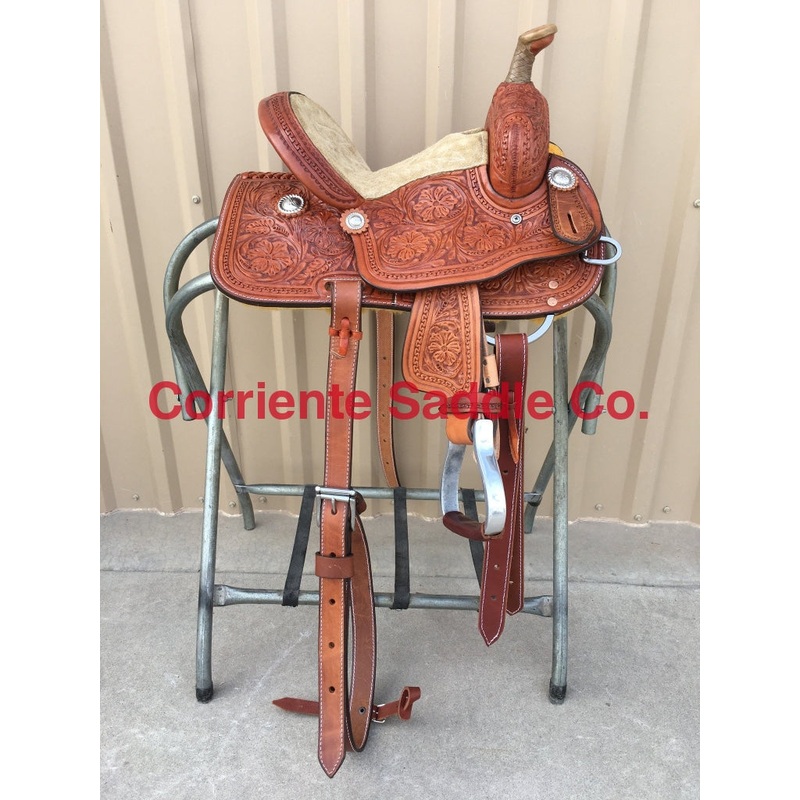 CSY 708C 10 Inch Corriente Youth Kids Barrel Saddle