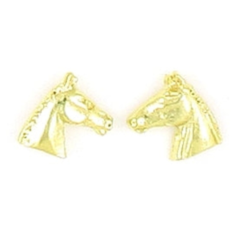 Finishing Touch Profile Horse Head with Bridle Earrings