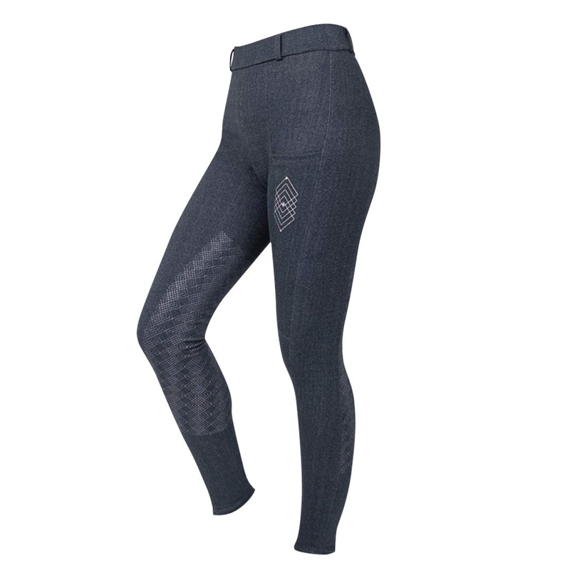 Hy Equestrian Jesmond Jewel Denim Look Children’s Riding Tights