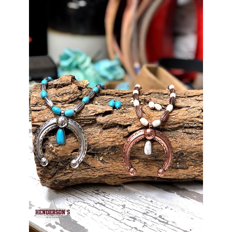 Western Squash Blossom Necklace Set