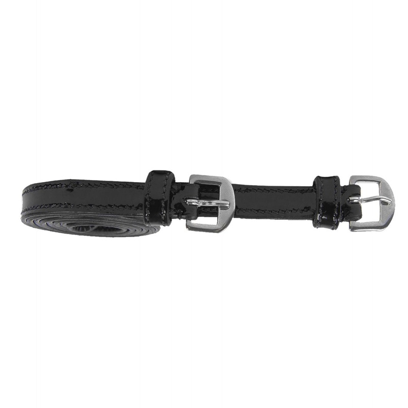 Waldhausen Patent Leather Spur Straps – Black
