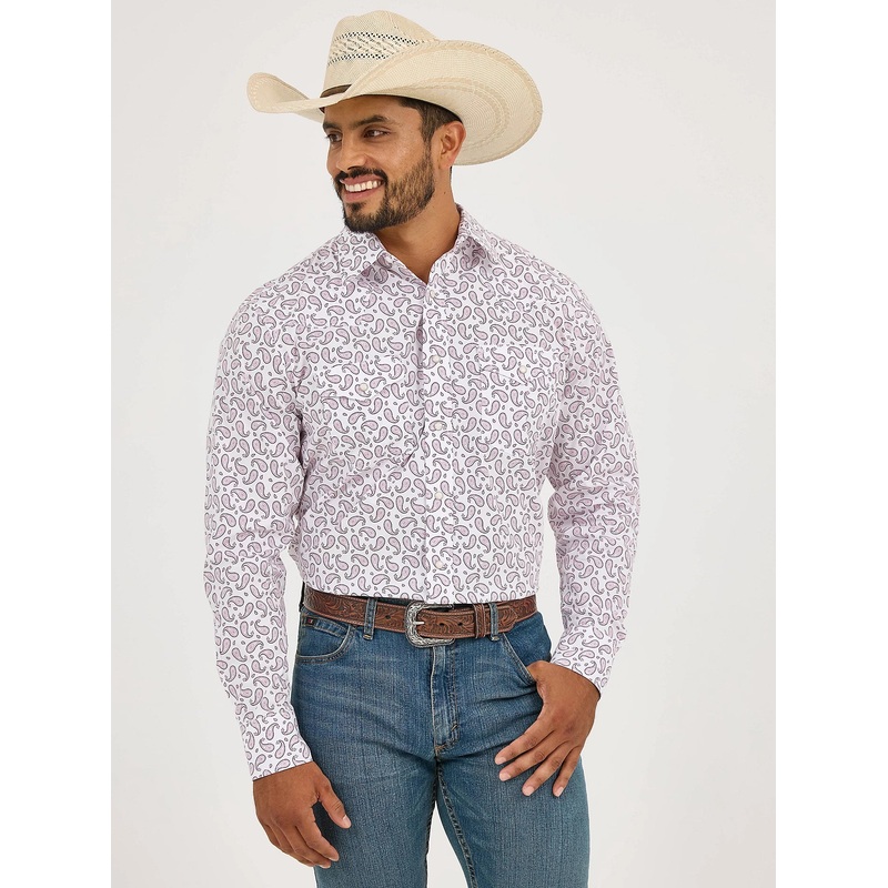 Wrangler 20X Competition Shirt ~ Pink Sangria
