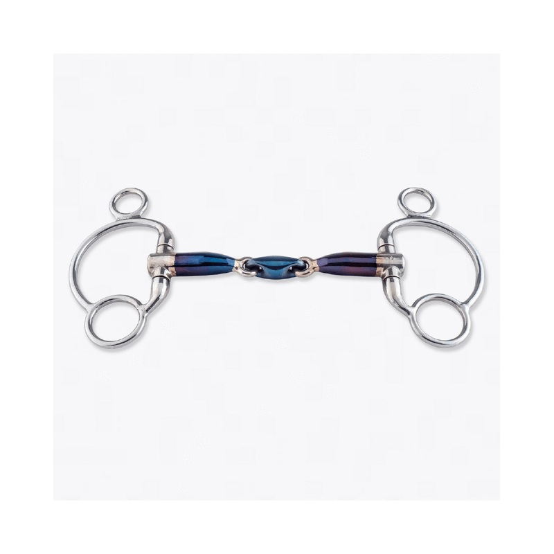 Sweet Iron Elliptical Double Jointed 2.5 Eggbutt Snaffle