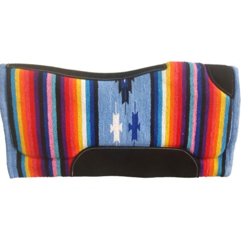 #4985: 32″ x 32″ Contoured Serape Felt Bottom Saddle Pad