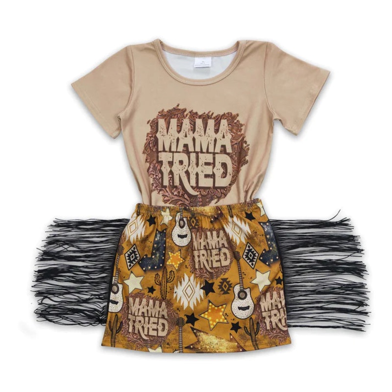 Mama Tried Skirt Outfit ~ Shirt & Skirt