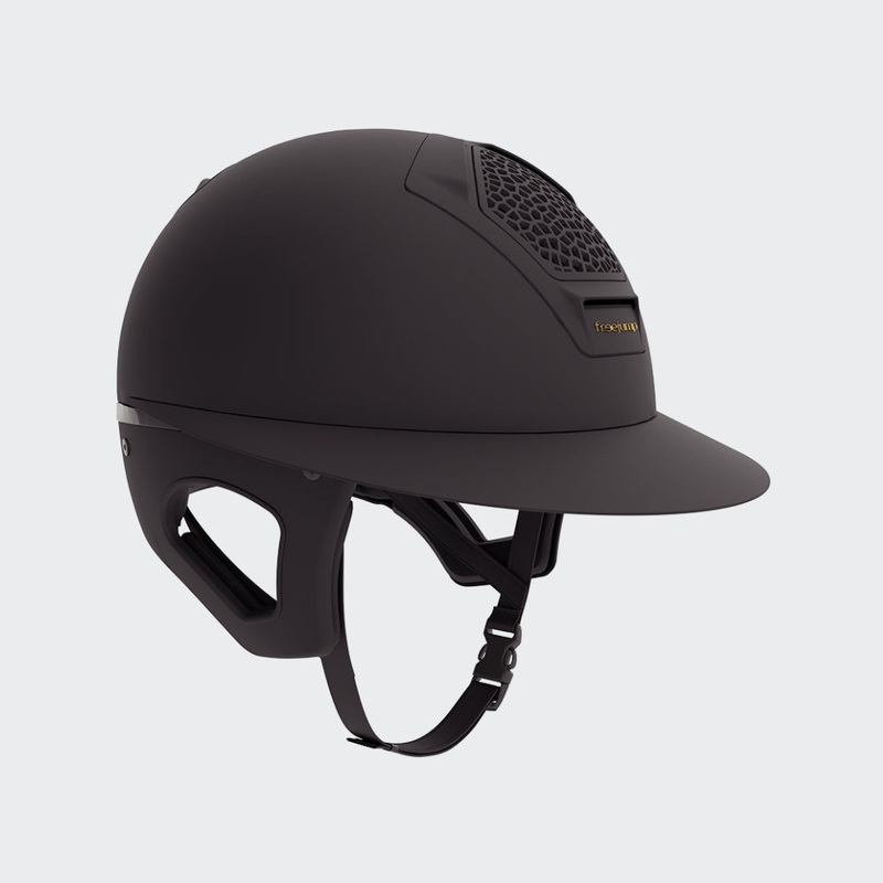 Vorono Helmet With Temple Protection | Black Matte