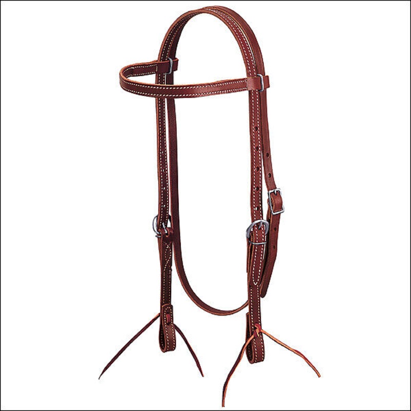 Weaver Leather Brown Latigo Leather Horse Browband Headstall