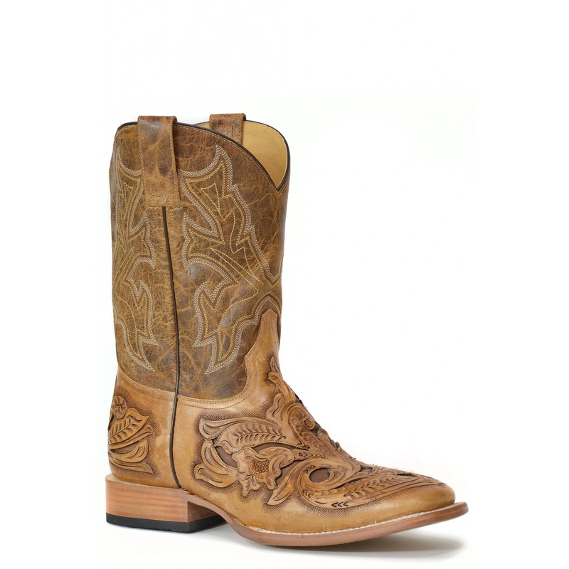Stetson Mens Wicks Square Toe TRU-X Insole Boots