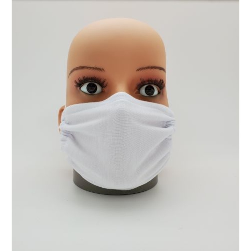#MCWHITE: Solid White Cotton Face Mask