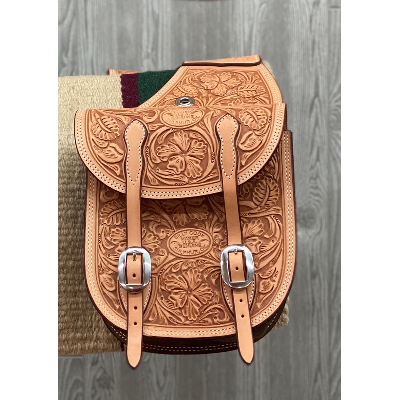 Saddle Bags Hand Tooled Sheridan