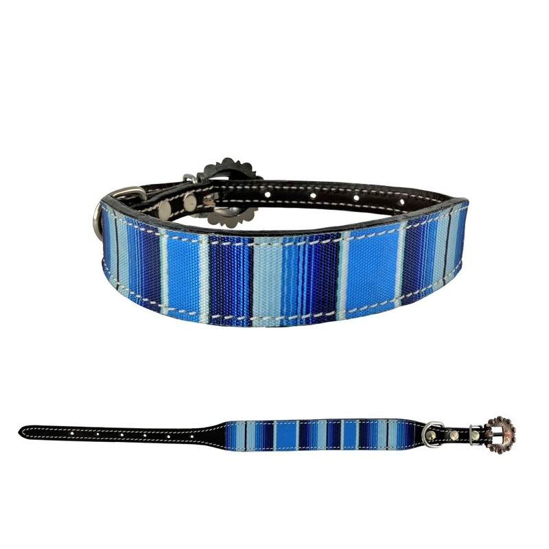 Showman Couture Dark oil leather dog collar