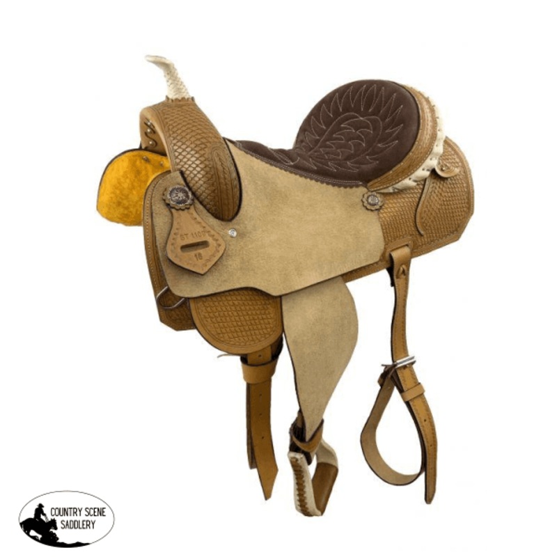 16″ Double T Light Oil Barrel Saddle
