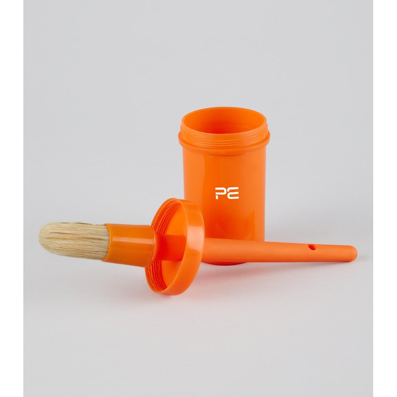 Hoof Oil Brush with Bottle Orange