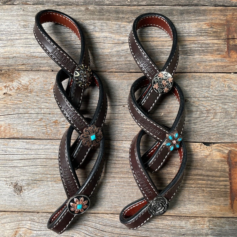 Western Dark Oil Rustic Tie Down Keepers
