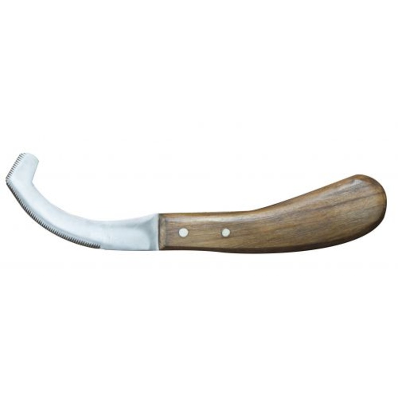 #22106: Stainless steel bot knife with wooden handle