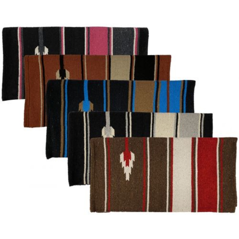 #6249: 32″ x 64″ Acrylictop southwest design saddle blanket sold in assorted colors