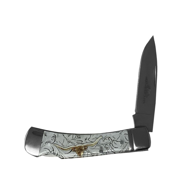 Old Ram Manual Folding Knife – Steer Head