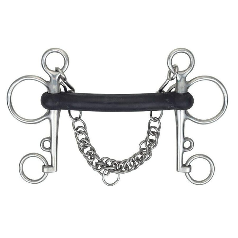 ShiresHard Rubber Mouth Pelham Bit