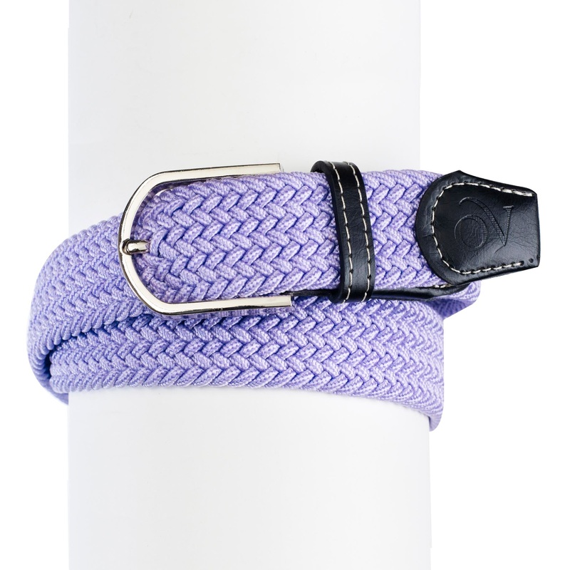 Women’s Braided Stretch Belt – Lilac