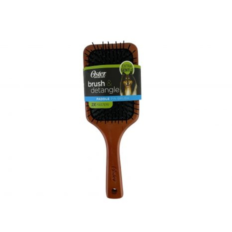 #078279-003-000: OSTER Pet Detangling brush with plastic bristles